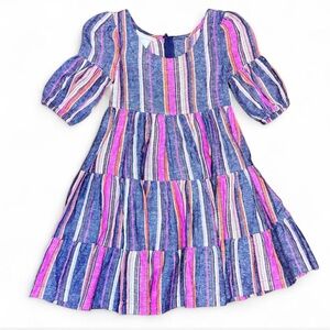 NWOT Bonnie Jean Blue and Pink Striped Dress